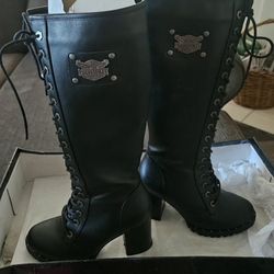 Knee High Milwaukee Black Boots