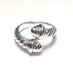 David Yurman Sterling Silver Bypass Ring