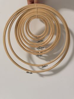 Embroidery Hoop Set - 8 Hoops (Various Sizes) | Crafts, DIY, Decor