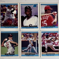 Exclusive 1992 Donruss & MLB Leaf Baseball Card Collection - 6-Card Lot