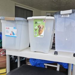 2 .  PET FOOD STORAGE.    $5 EACH  $10 LARGE