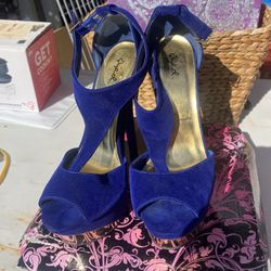 Blue Size 10 Heels 