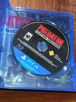 Opened PlayStation Video Game PS4 PS5 Predator hunting grounds