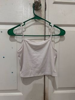 White spaghetti straps top