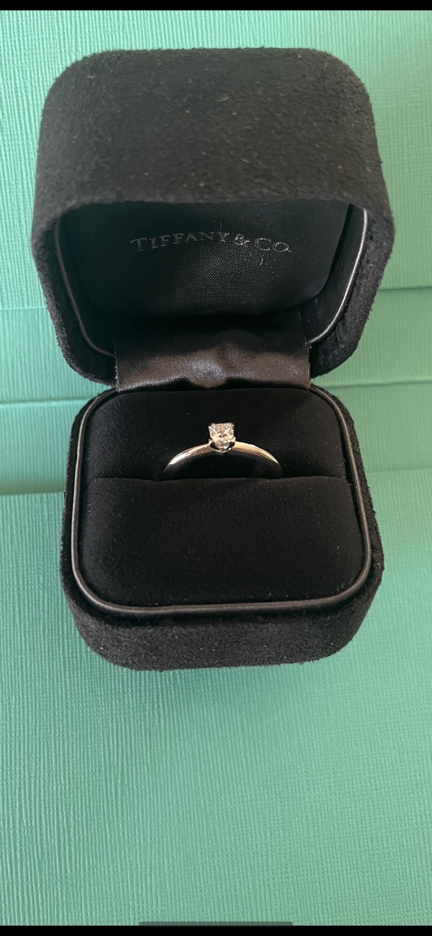 Engagement Ring Tiffany’s Diamond Platinum Ring Size 5