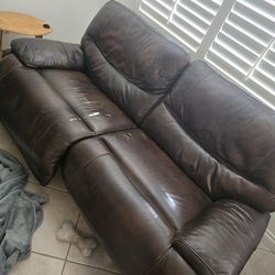 Twin electric  reclining couch