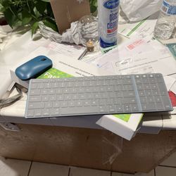 seenda Bluetooth Keyboard and Mouse Combo for Mac, SKM64-2 Rechargeable Slim Wireless Keyboard Mouse Compact, 3 Multi-Device Connection, Compatible fo