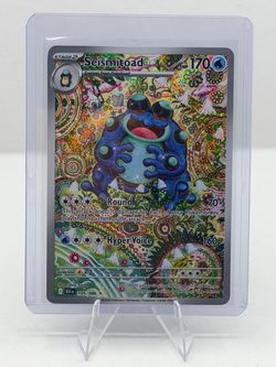 🔥 Seismitoad Illustration Rare – Black Bolt #105/086 🔥