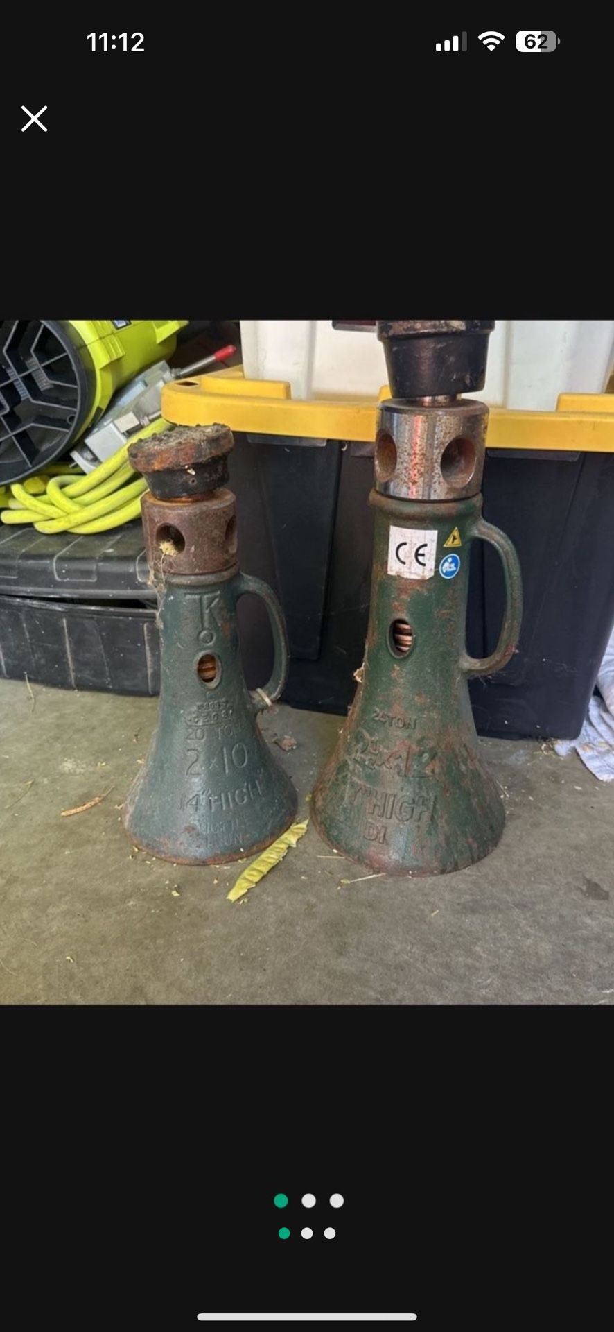 Antique Screw Jacks 24 & 20 Ton