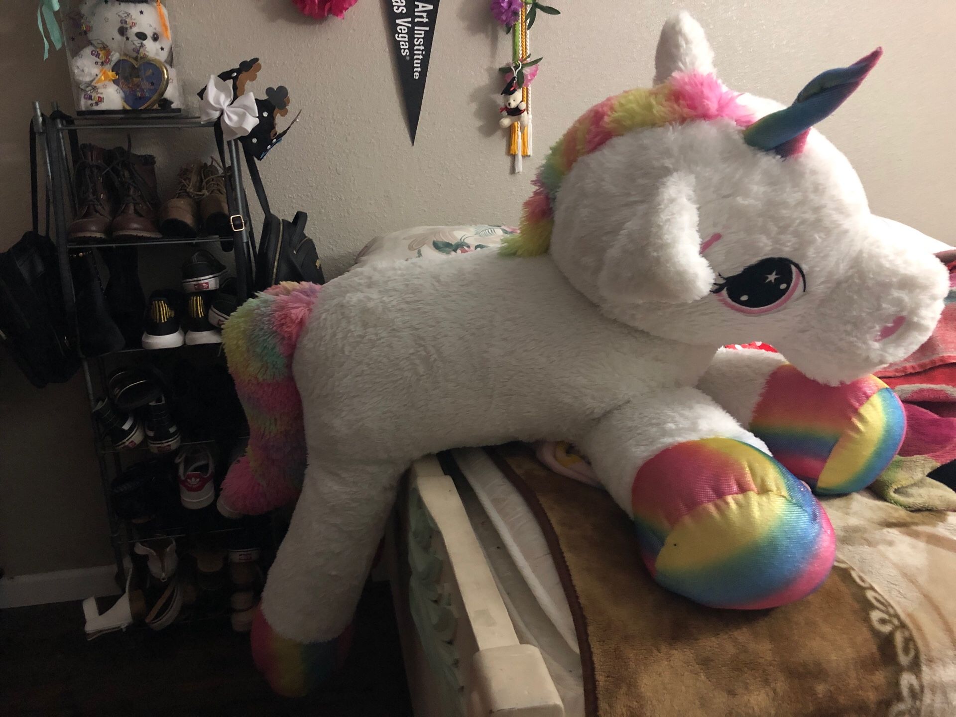Giant unicorn plushie