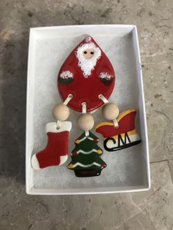 Handpainted Ceramic Pin NEW REDUCED To $15