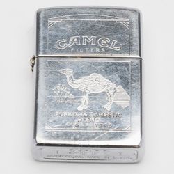 Vintage 1994 Zippo - Camel Turkish chrome double sided engraved lighter