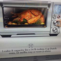BREVILLE SMART OVEN AIR FRYER PRO-STAINLESS STEEL- BOV900BSS…IN EXCELLENT CONDITION….RETAILS AT 439.95 PLUS TAX