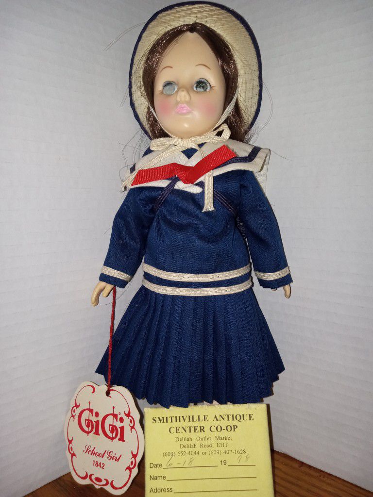 Vintage 1970s Gigi School Girl 1842 Doll Bought In 1978 For $35 My Price $23 Firm Movable Eyes