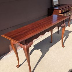 antique console table HEAVY SOLID WOOD