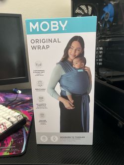Blue Moby Wrap Baby Carrier