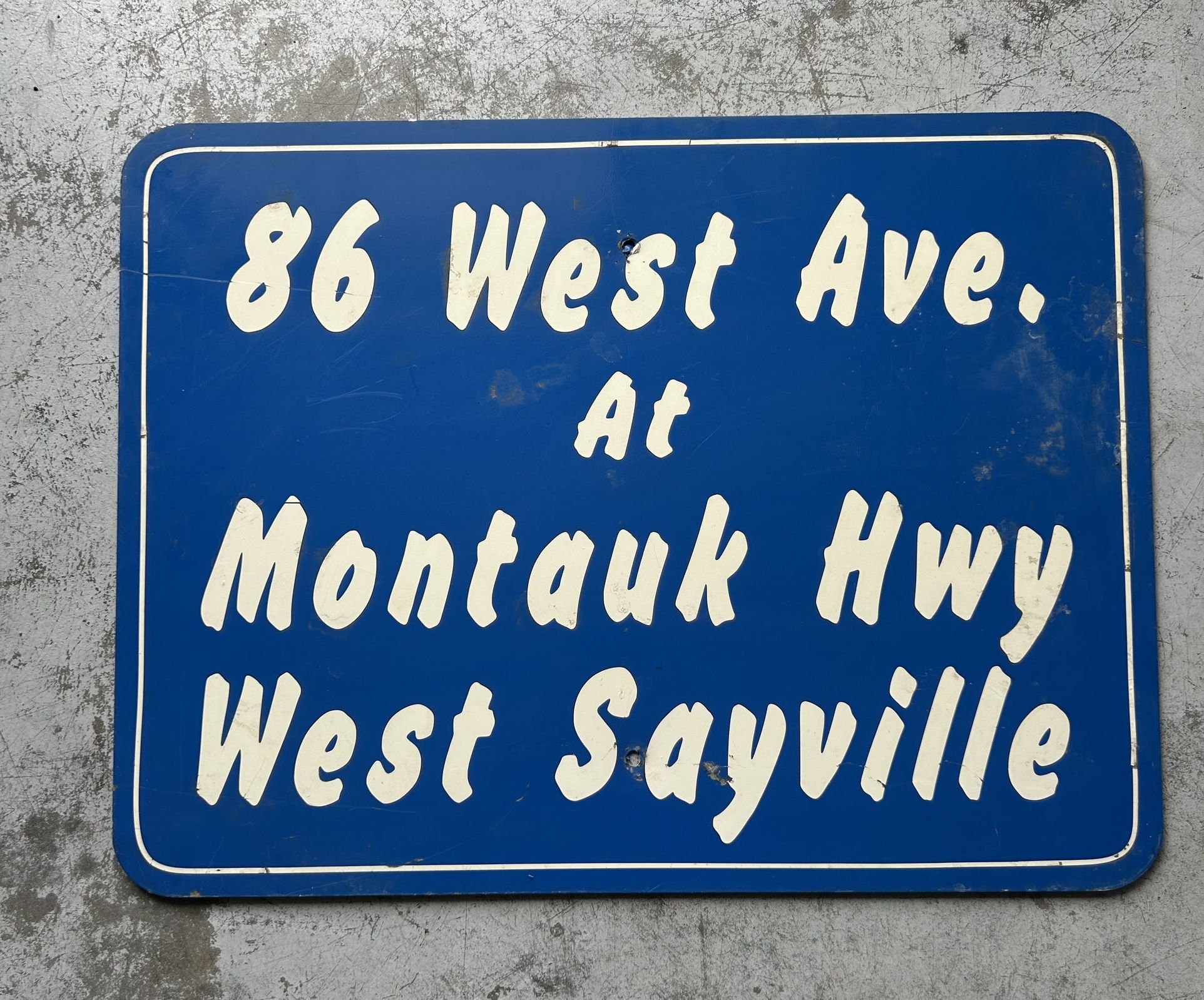 Long Island Road Sign