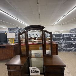 Cherry Wood Vanity