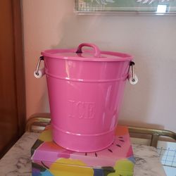 Pink ice bucket