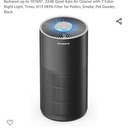 Air Purifiers for Home Large Room, Air Purifiers for Bedroom up to 1076ft², 22dB Quiet Kalo Air Cleaner with 7 Color Night Light, Timer, H13 HEPA Filt