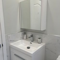 Modern Bathroom Mirror with Storage
