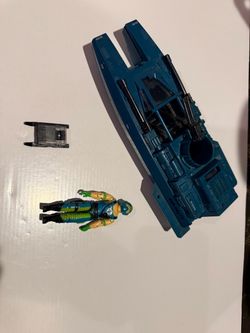 Vintage Gi Joe Cobra Water Moccasin Vehicle with Copperhead