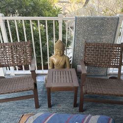 Beautiful Brand New Wicker Low Boy Chairs. 