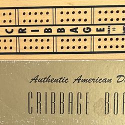 Authentic American Design Cribbage Board - Vintage