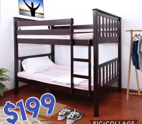 Twin over twin bunk bed