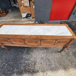 Vintage Gordon’s Marble-Top Sideboard / Cabinet – $1,500 OBO

