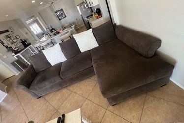 Grey couch sectional