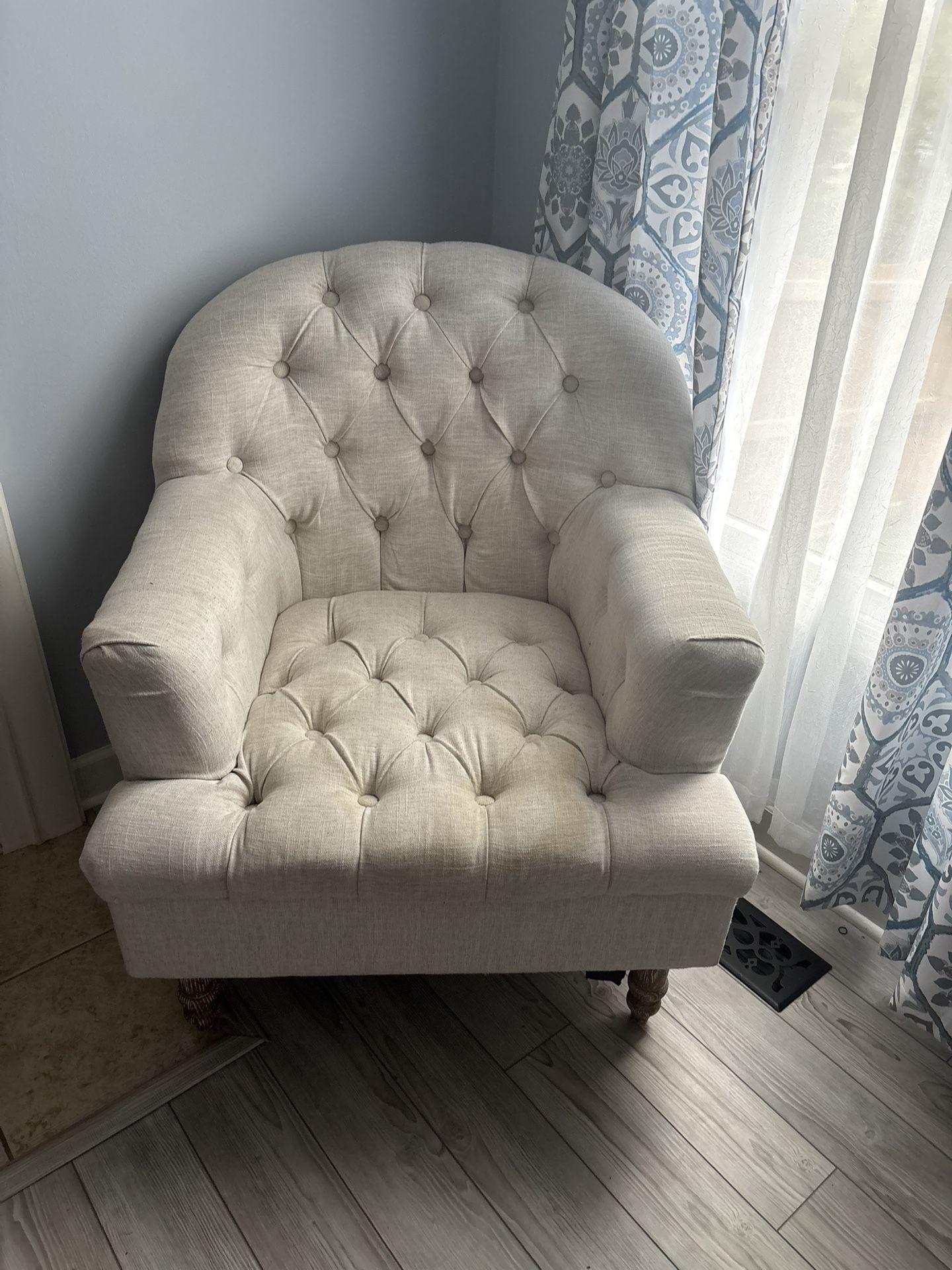 Beige Accent Chair