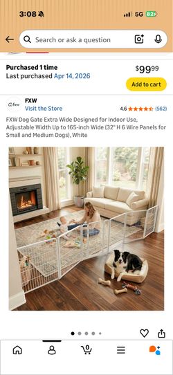 Adjustable dog gate