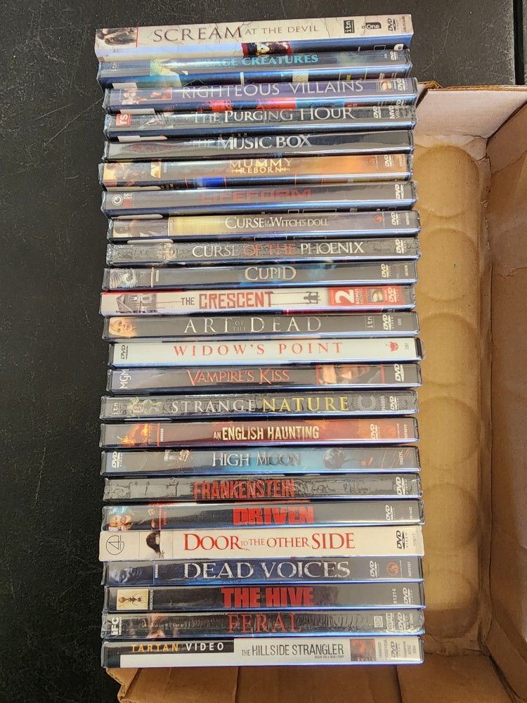 24 Horror DVDs Brand New Sealed!