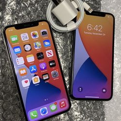 Factory unlocked apple iphone X 64 gb, store warranty! $300 each 