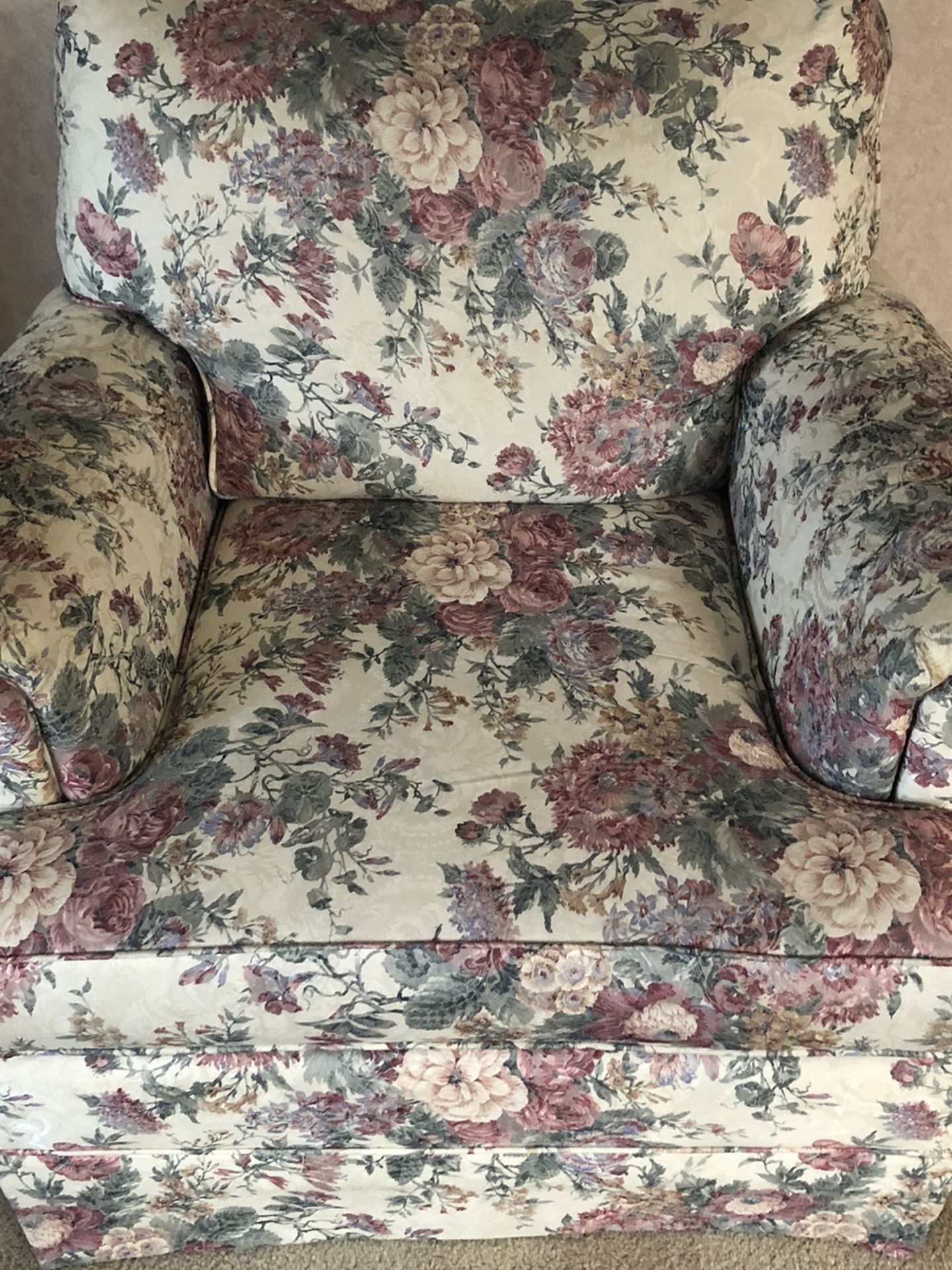 Living Room Floral Chair