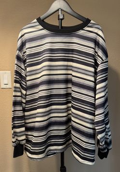 SHEIN Men’s 3XL Striped Fleece Lined Pullover