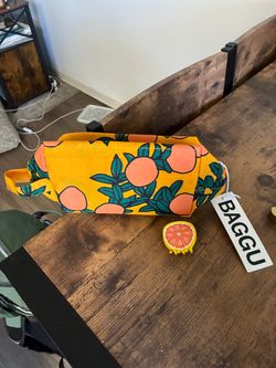 Brand New BAGGU Bag Orange Print