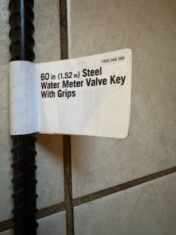 Water valve key