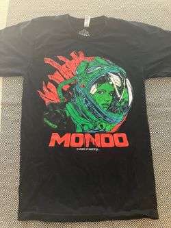 MONDO T-Shirt S “Word Of Warning” ALIEN BRAIN DAMAGED 2012 TYLER STOUT - DEADSTOCK