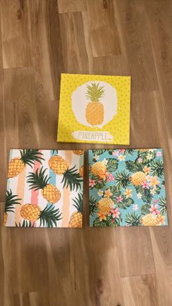 Pineapple Canvas Wall Decor