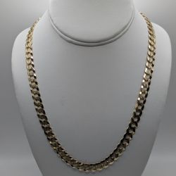 14kt Yellow Gold Curb Link Chain Necklace 