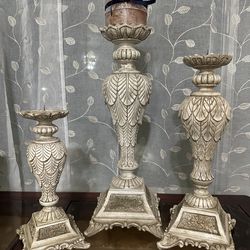 Large Decorative Candle Holder Set (Heavy Duty)
