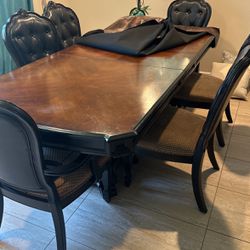 Dining Table Plus 6 Chairs - Well Maintained 