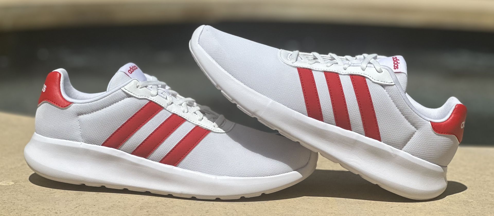 Adidas Lite Racer Red And White Classic Style Shoe IF5390