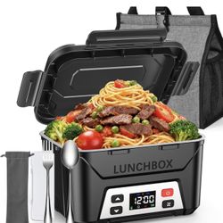 NEW EAST OAK Heated Lunch Box 🔥 Cordless Electric Food Warmer (Rechargeable)