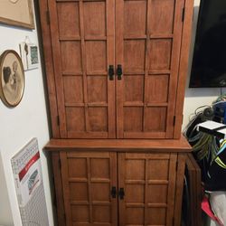 Beautiful Desk Armoire (Craft Cabinet) 