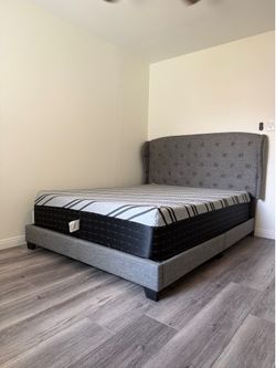 Queen bed and mattress