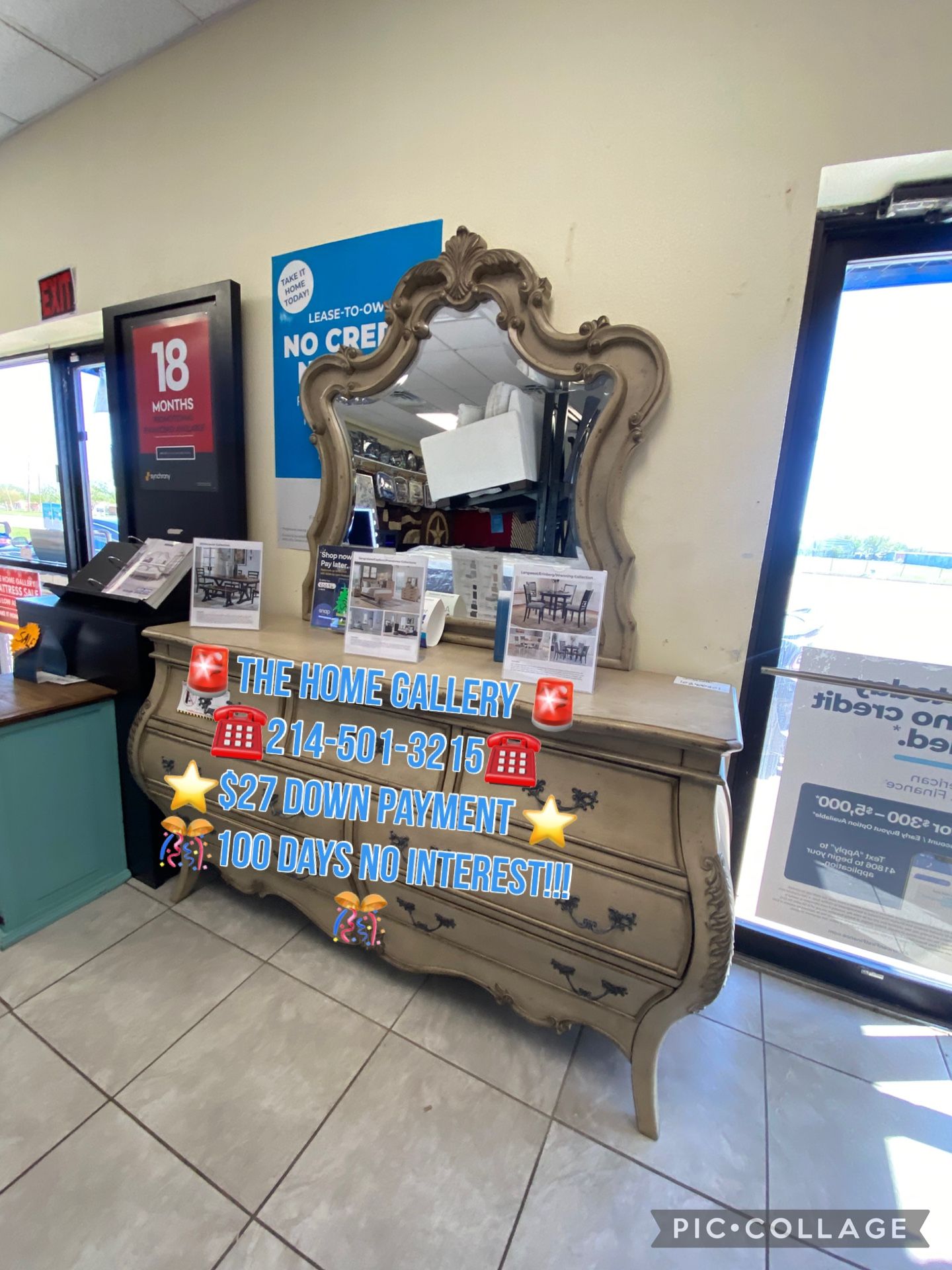Dresser And Mirror Clearance Regular Price $899