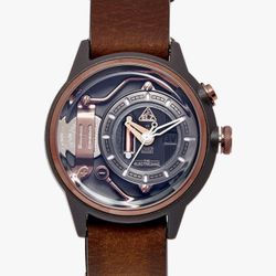 The Electrianz MokaZ Brown Leather Watch